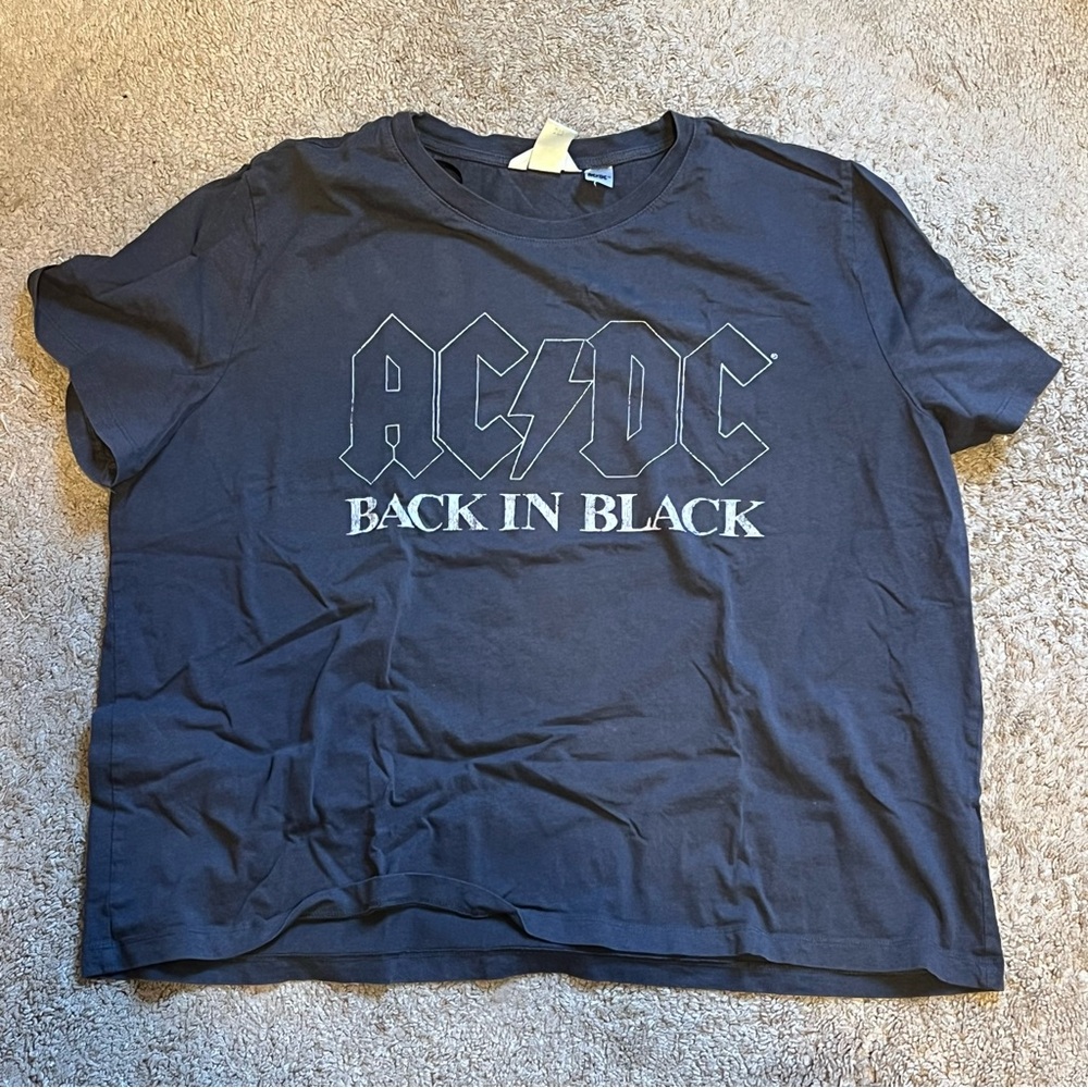 AC/DC Charcoal Gray Tee